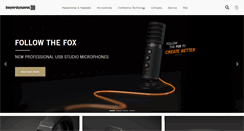 Desktop Screenshot of latin-america.beyerdynamic.com