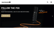 Tablet Screenshot of latin-america.beyerdynamic.com